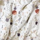 Set lenjerie de schimb pentru patut bebe 3 piese Mix iepurasi bej (6)